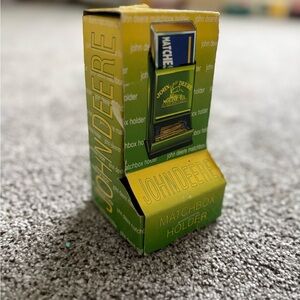 John Deere Green and Yellow Matchbox Display